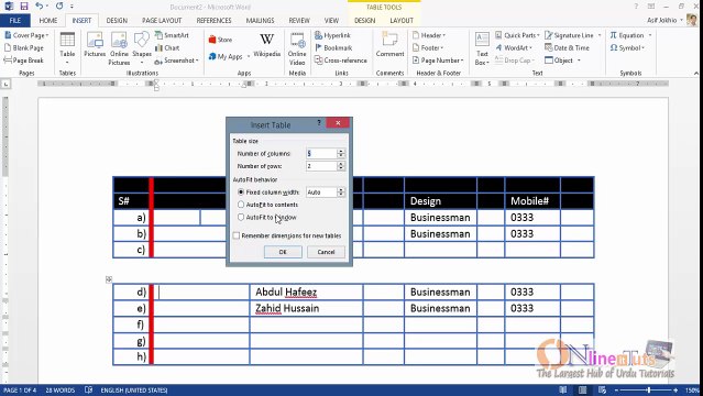 MS Word 2013 Tutorial in Urdu/Hindi (Part-08)