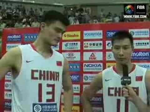 YAO Ming & YI Jianlian Post-game interview