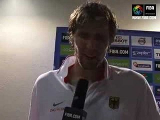 Dirk NOWITZKI and Chris KAMAN post game interview