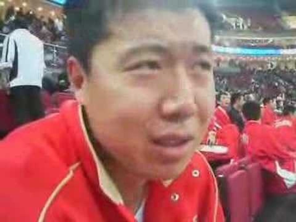 Backstage interview with Wang ZHIZHI