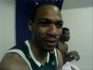 Back stage interview with Marcus Brown (USA)