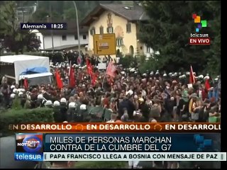 Alemania: miles de personas marchan contra la Cumbre del G7