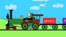 Months of the Year Train (January,February......)- Learning for kids