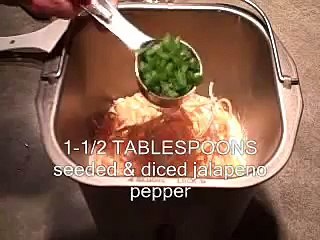 Jalapeno Cheese Bread in the Bread Maker