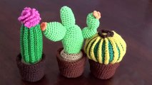 Cactus amigurumi (crochet): macetero tejido a crochet