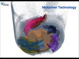 samadii DEM FLEX, Metariver Technology : washing machine simulation on GPU (multi-physics)