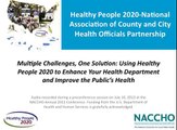 The Social Determinants of Health: A Healthy People 2020 framework