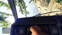 GTA V: First Person Driving Down Mount Chiliad! (PS4 Grand Theft Auto 5 Gameplay)