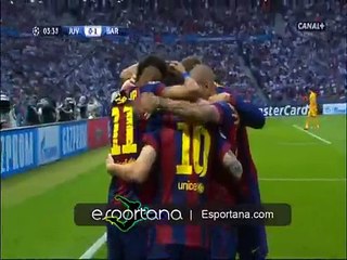 هدف برشلونة الأول في يوفنتوس
