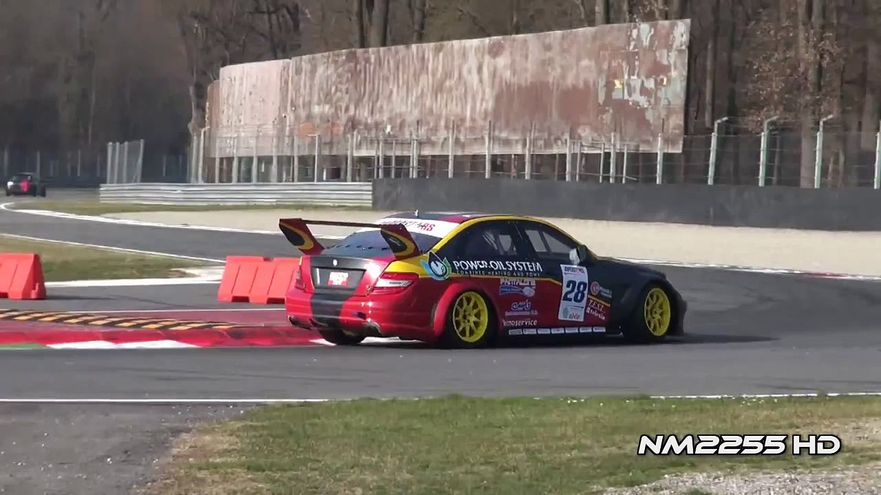 Mercedes C63 AMG Race Car BRUTAL SOUND!