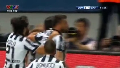Goal Morata - Juventus 1-1 Barcelona - 06-06-2015 Final Champions League