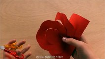 Blumen basteln: Rosen basteln mit Papier - DIY Bastelanleitung