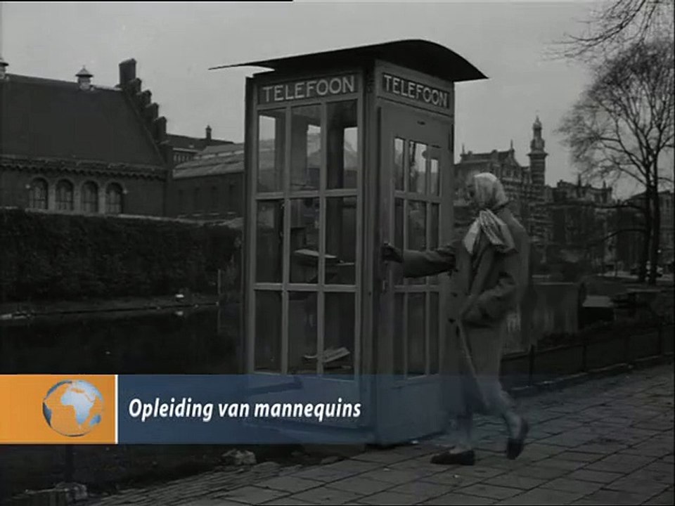 Opleiding van mannequins - 1955