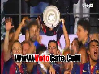 لحظات تتويج برشلونه بدورى ابطال اوربا