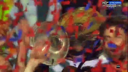 Xavi Lifts up the Trophy - CL Final 2015
