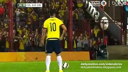 James Rodríguez Free-Kick | Colombia vs Costa Rica 06.06.2015