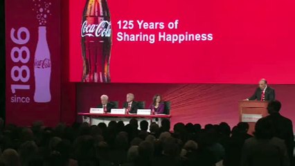Ray Rogers addressing Coca-Cola CEO Muhtar Kent at the 2011 Shareholders Meeting