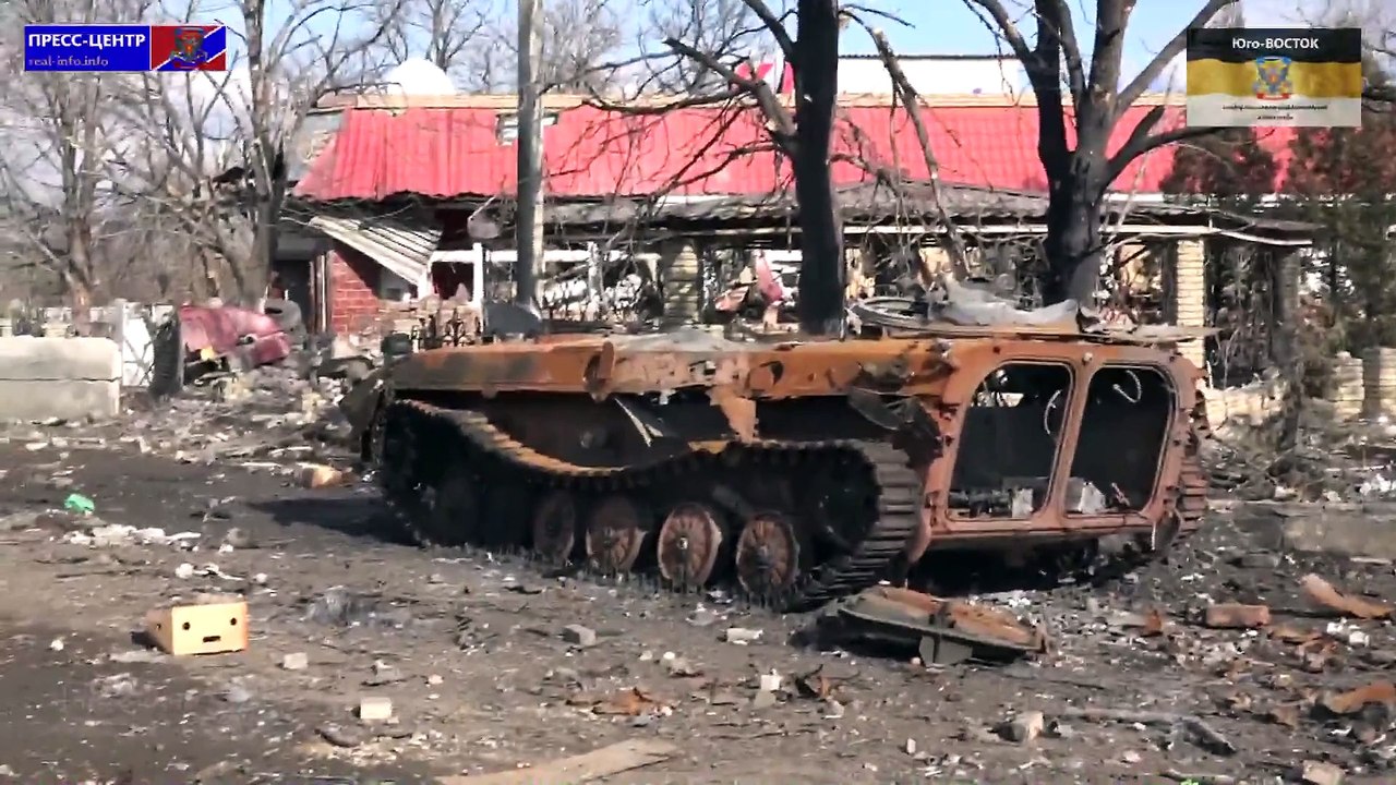 Дебальцево Последствия пребывания в городе урофашистких оккупантов