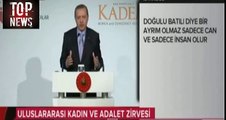 Turkey's President Erdogan: Women 