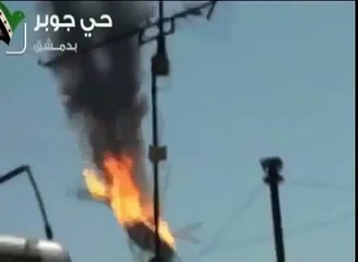 BREAKING NEWS Syria Civil WAR: Syrian GOVERNMENT ARMY helicopter shot down by RE