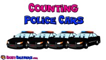 Counting Police Cars- Numbers 123s, Childrens Learning Video, Teach Kids Counting, 1234