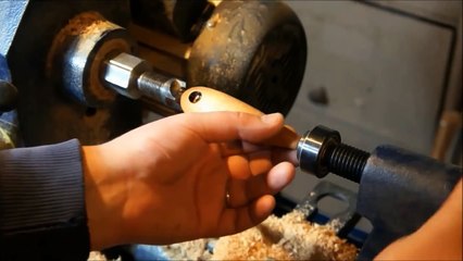 Turning An Old School Fishing Lure On The Lathe