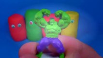 Play Doh surprise eggs MARVEL SpiderMan HULK Wolverine BATMAN SuperMan eggs surprise play