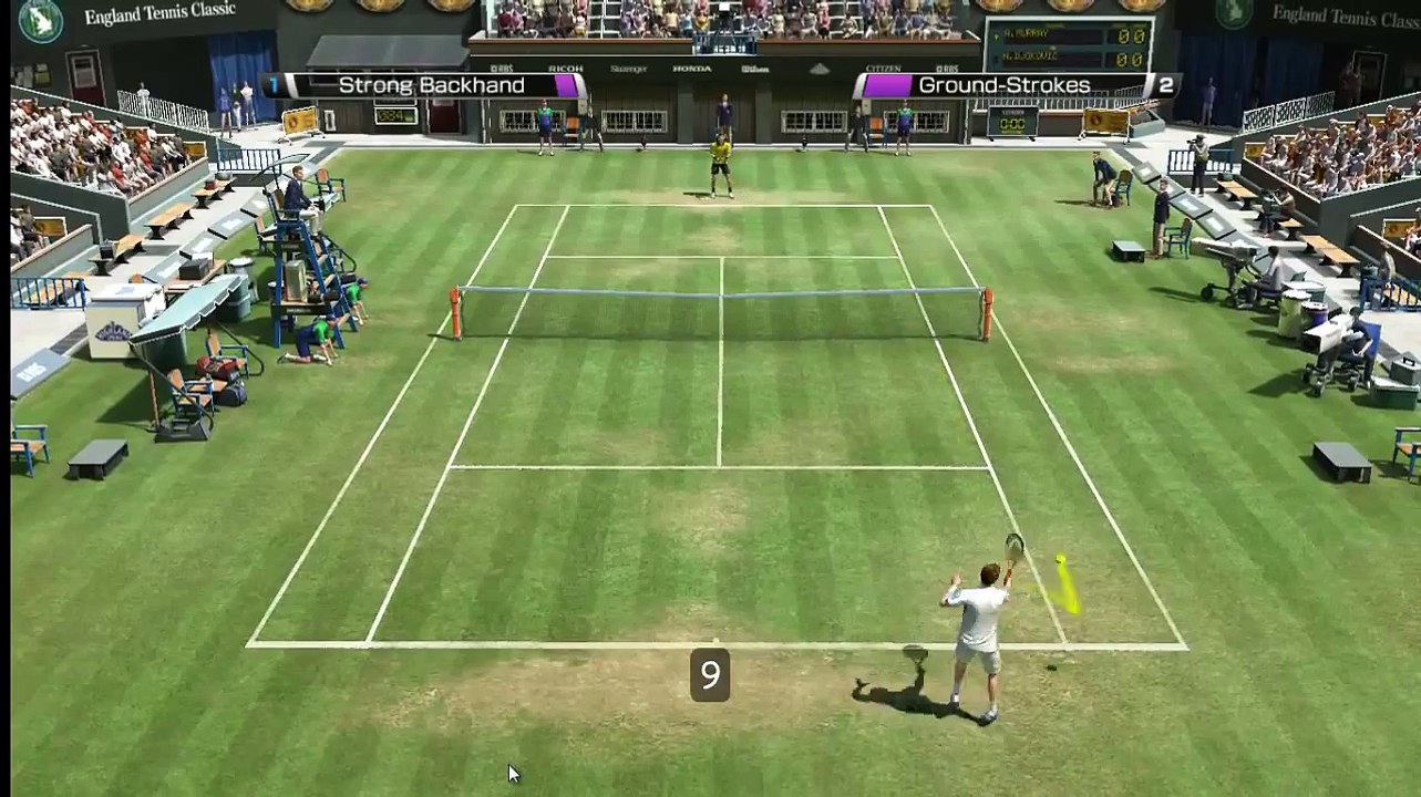 Virtua Tennis 4 Longest Rally ever in Wimbledon!!!! Gameplay Funny Game