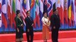 2 Welcome by H E Mr  Choummaly SAYASONE,  President of the Lao PDR and Spouse  and H E Mr  Thongsing THAMMAVONG, Prime Minister of the Lao PDR and Spouse at the Opening Ceremony of the 9th ASEM Summit at Vientiane on November 5, 2012