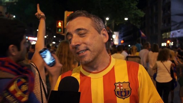 Canaletas se llena de blaugranas