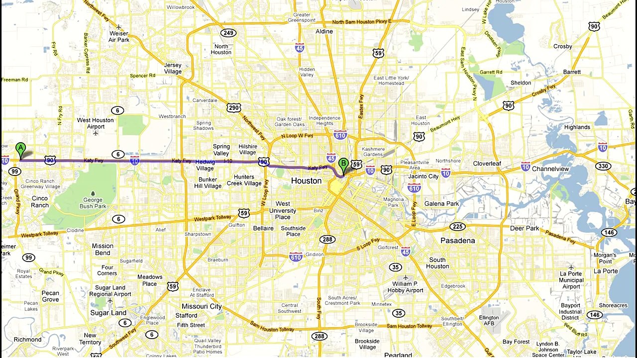 I-10 East Houston, Texas The Katy Freeway