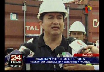 Callao: Policía incautó camión con 110 kilos de droga en terminal Muelle Sur