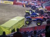 Monster Jam - Houston, TX - February 4th, 2012: Wolverine Celebrates Racing and Freestyle Victory!