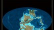 Animação da história da Terra. movediças placas e história das placas tectônicas