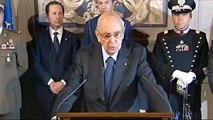 Dichiarazione del Presidente Napolitano al termine delle consultazioni
