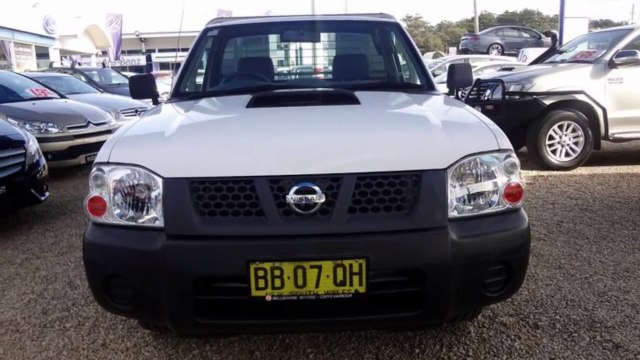 2009 Nissan Navara D22 MY2008 DX White 5 Speed Manual Cab Chassis