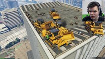 EXTREME BULLDOZER SUMO (GTA 5 Funny Moments)