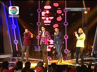 Frans, Benigno, Glenn, Adit  S A N D I W A R A C I N T A  @ Konser Grand Final Duel