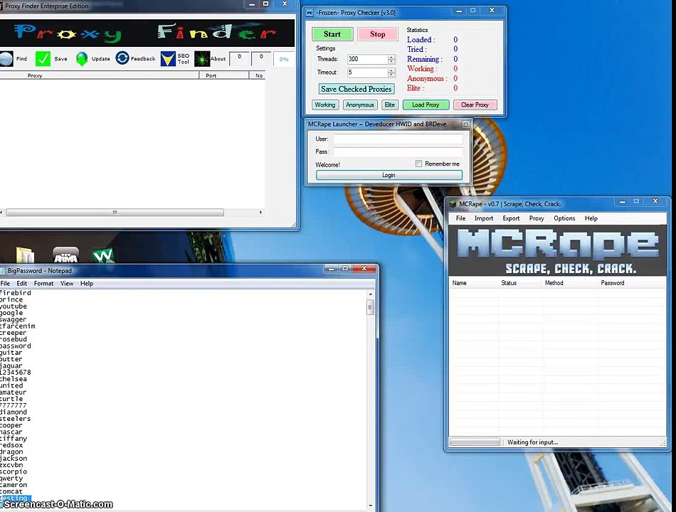 McRape Premium Minecraft Account Cracker Works as of June 16th 2014