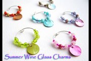 How to make beaded Summer Wine Glass Charms