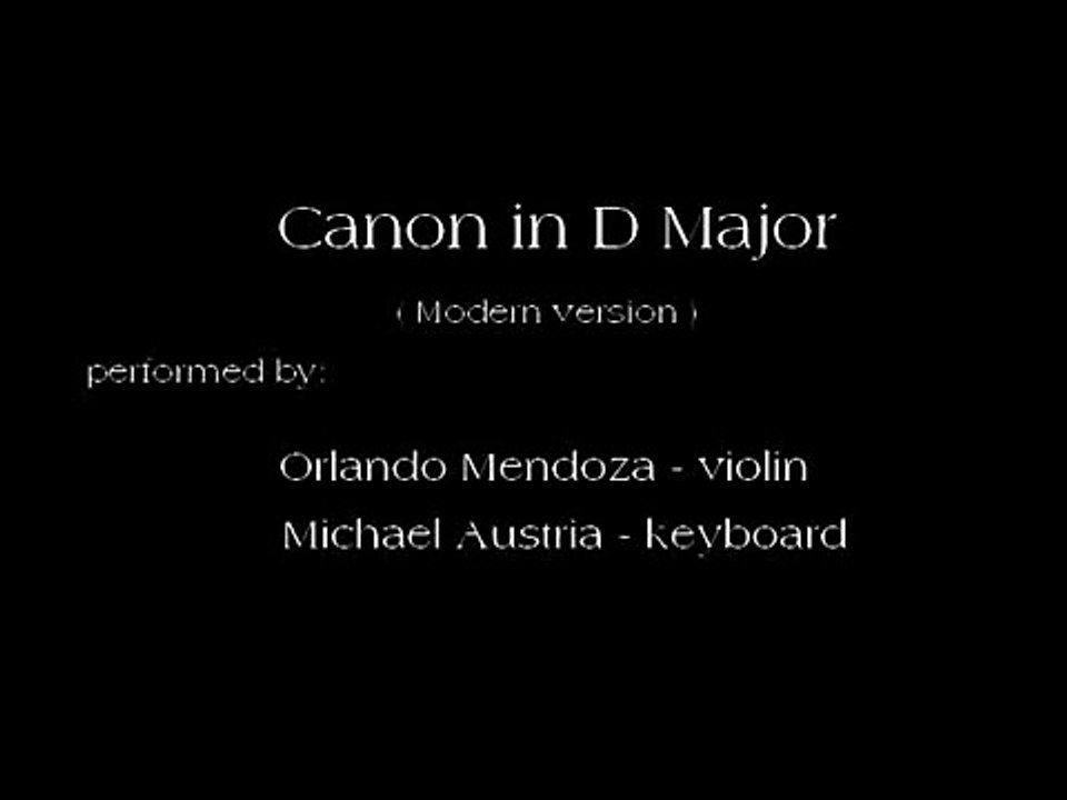 Canon in D (  modern version )