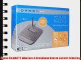 Dynex DX-WGRTR 54Mbps 802.11g Wireless LAN/Firewall 4-Port Router