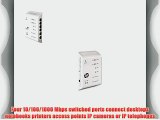 HP 3Com NJ2000G IntelliJack 4-Ports Compact 10/100/1000 Wall-Mount Switch JD057A
