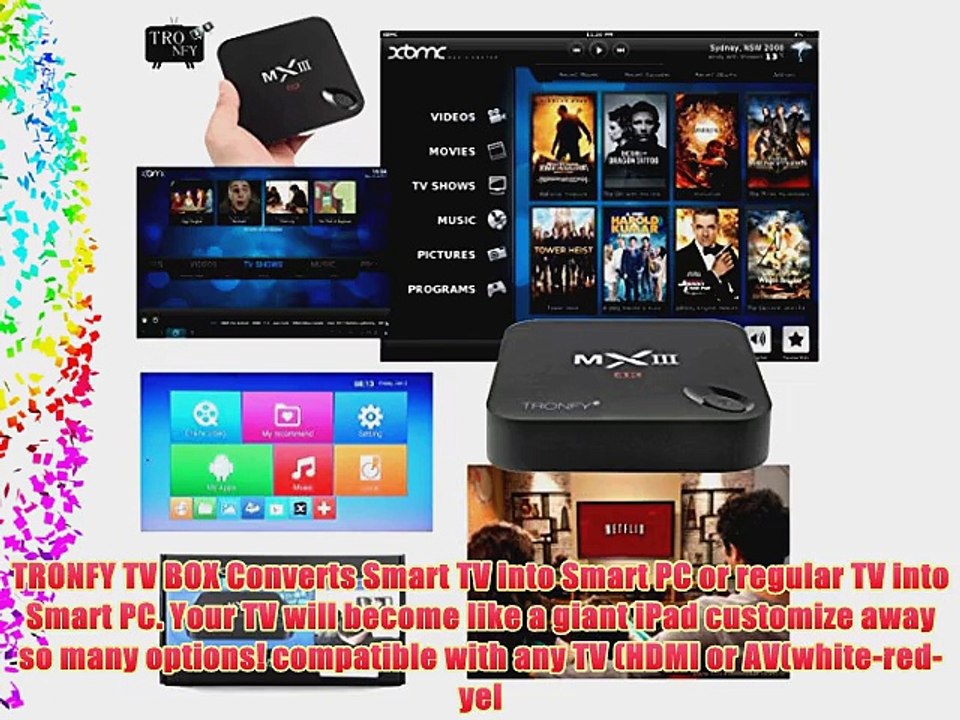 Tronfy? MXIII ?MX3? XBMC Quad Core Android 4.4.2 Kitkat 2G/8G 4K Full Loaded Smart HTPC TV