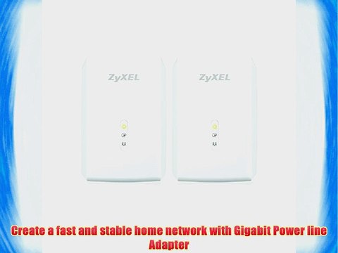ZyXEL 1000 Mbps Powerline AV2 Gigabit Adapter Starter Kit - 2 Units (PLA5206KIT)