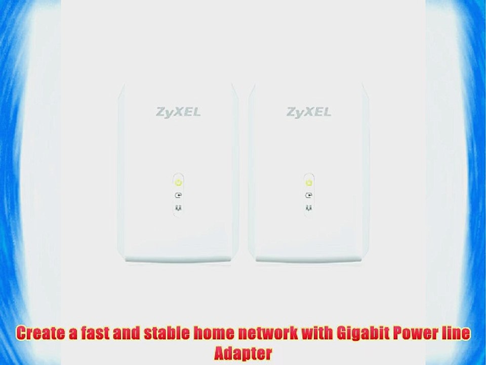 ZyXEL 1000 Mbps Powerline AV2 Gigabit Adapter Starter Kit - 2 Units (PLA5206KIT)