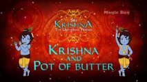 Krishna And Pot Of Butter - Sri Krishna In English - Animated/Cartoon Stories For Kids