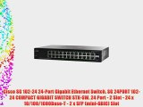 Cisco SG 102-24 24-Port Gigabit Ethernet Switch. SG 24PORT 102-24 COMPACT GIGABIT SWITCH STK-SW.