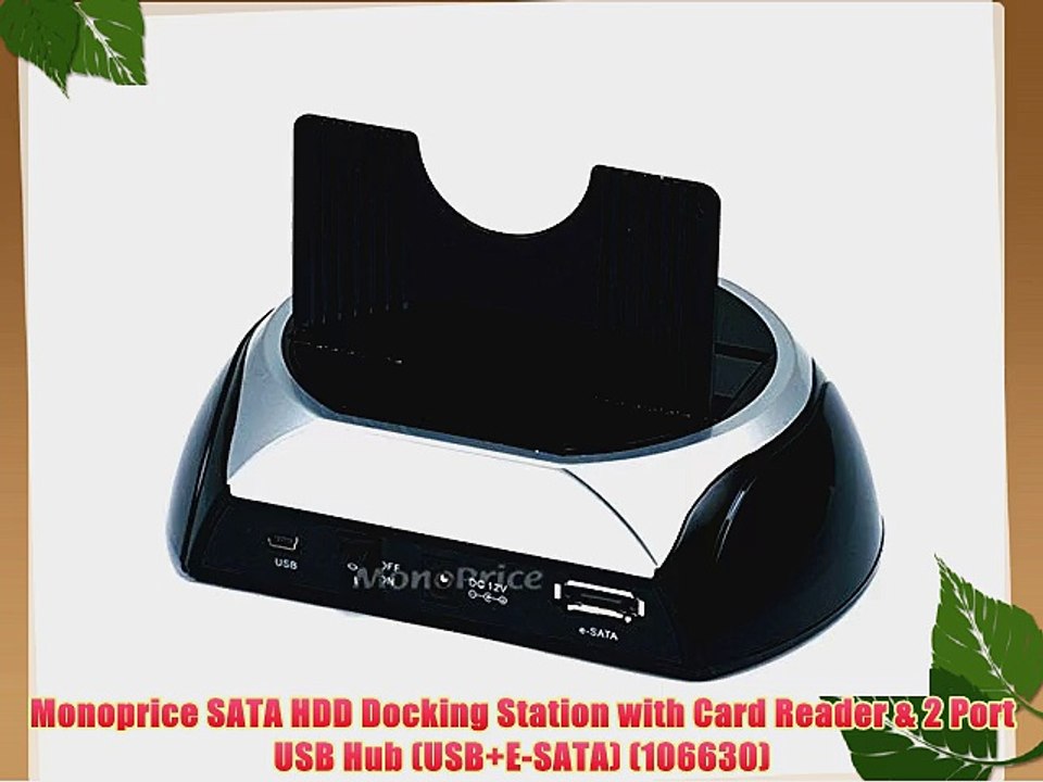 Monoprice SATA HDD Docking Station with Card Reader