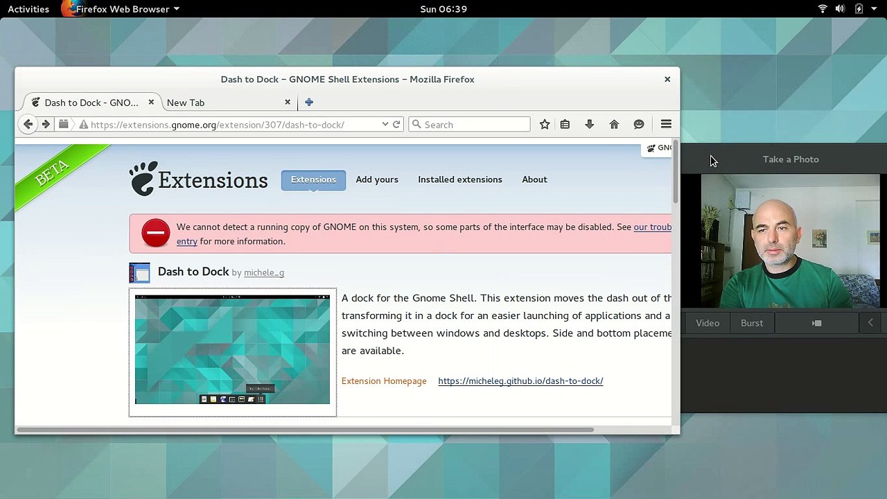 Gnome Shell - spostare la Dash come una Dock